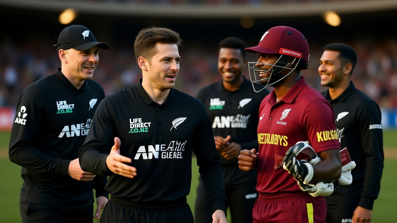 New Zealand Stuns West Indies by 5 Wickets in Napier ODI as Conway's 90 Seals Series Lead